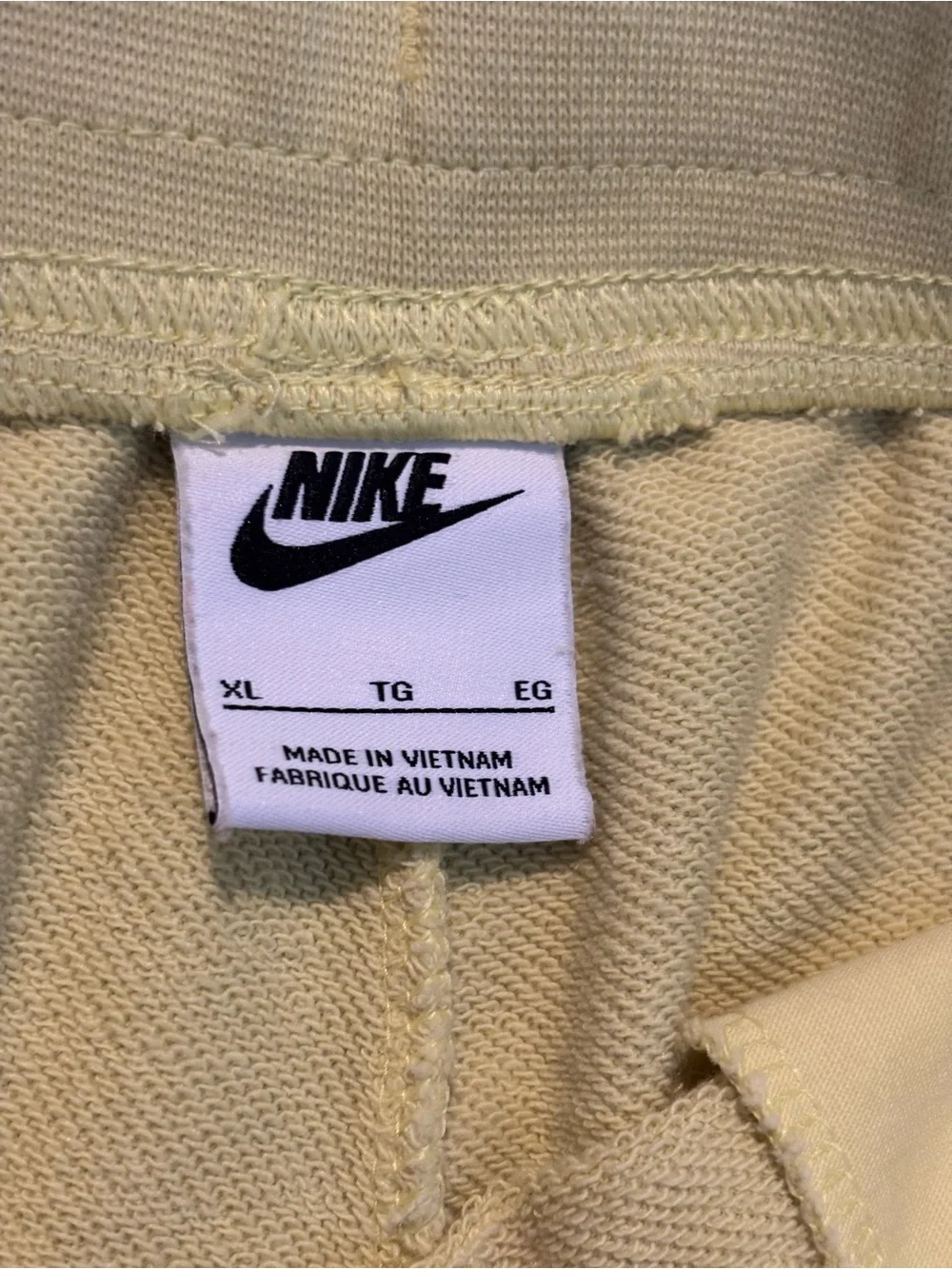 Nike Yellow-Green Athletic Knit Shorts